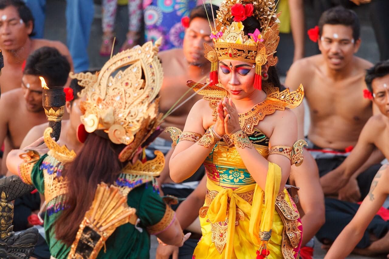 Person performing krack dancing in Bali, showcasing the vibrant culture as part of the 10-Day Bali Itinerary for Family.