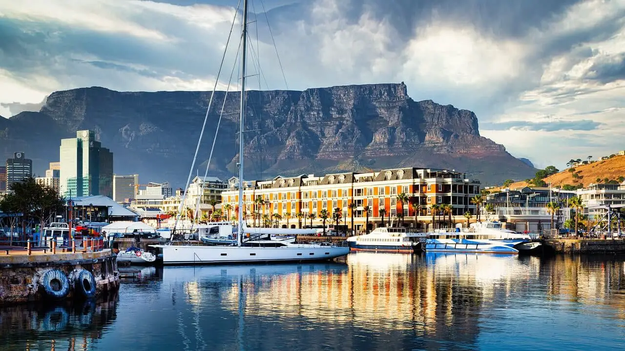 Where to Stay in Cape Town - Scenic view of V&A Waterfront in Western Cape, South Africa.