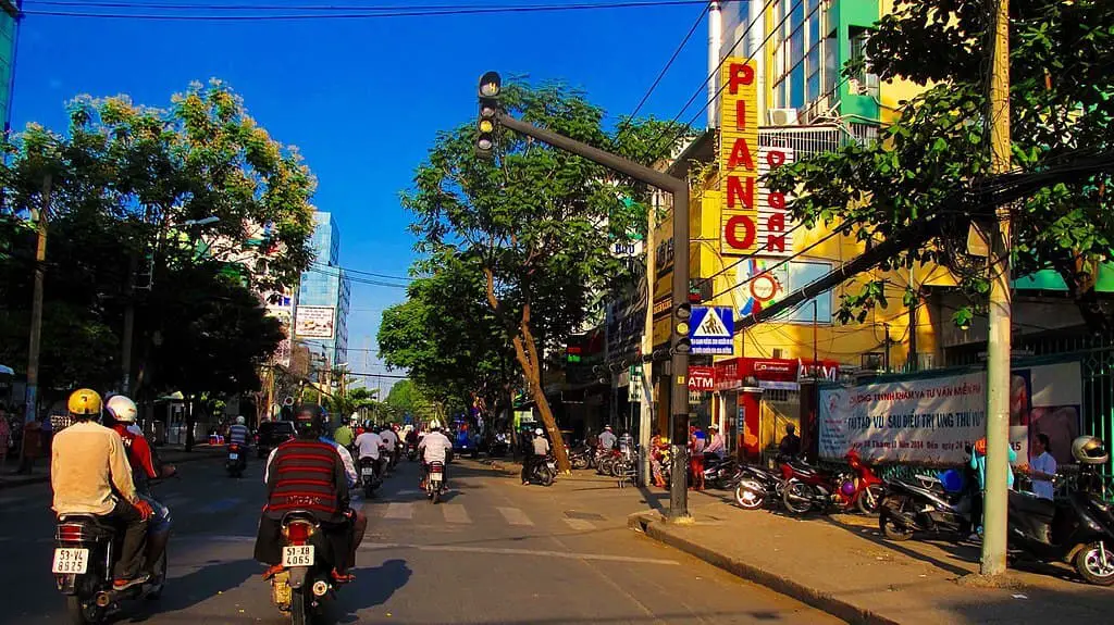 View of Ho Chi Minh City's District 3 with scenic streets and local life