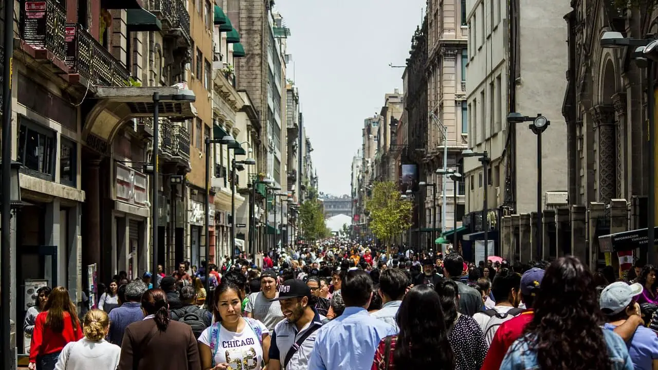Cityscape of Mexico with modern architecture and vibrant urban landscape