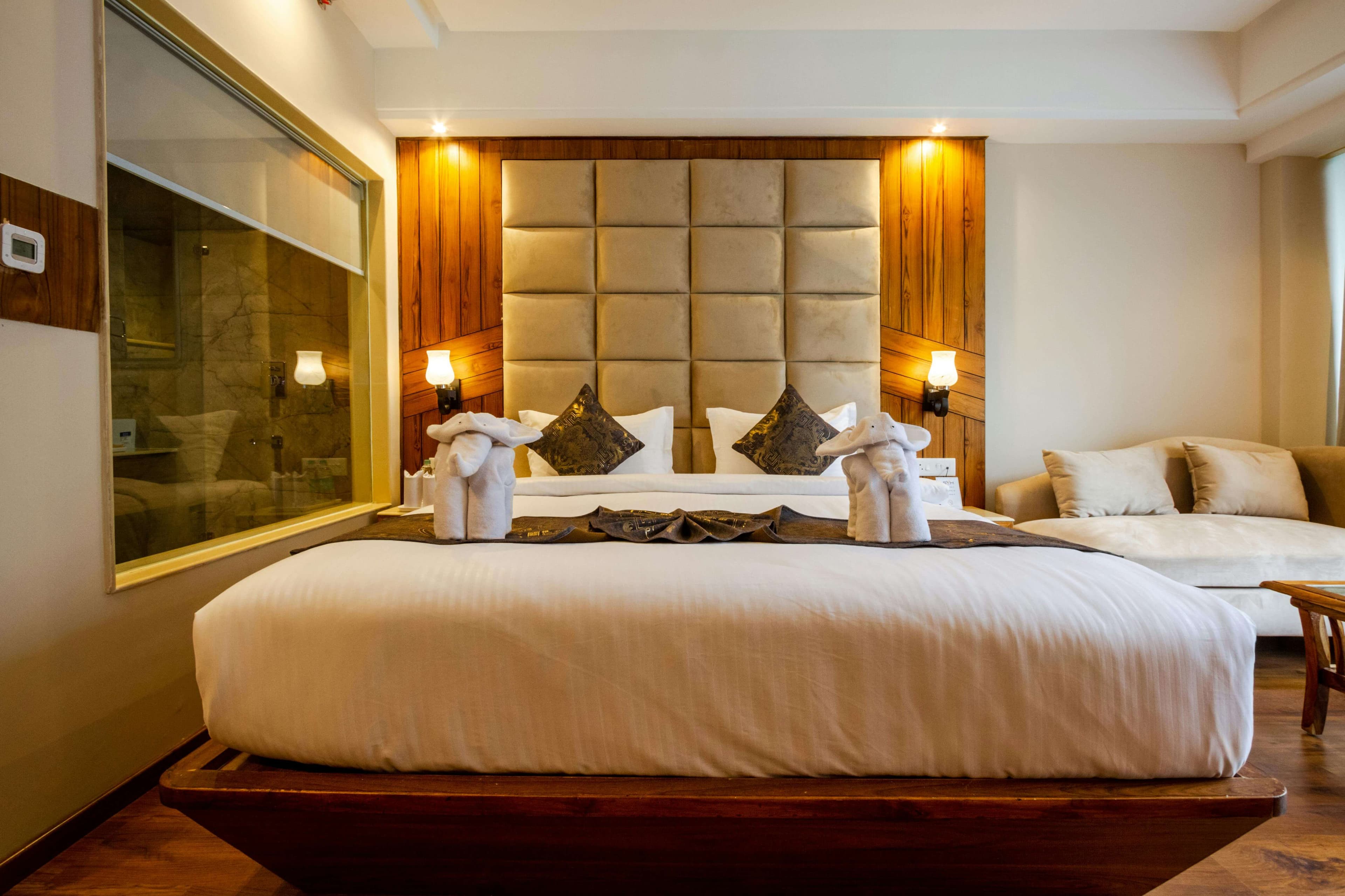 Cozy and modern hotel room, an ideal option for travelers looking for where to stay in Tallinn.
